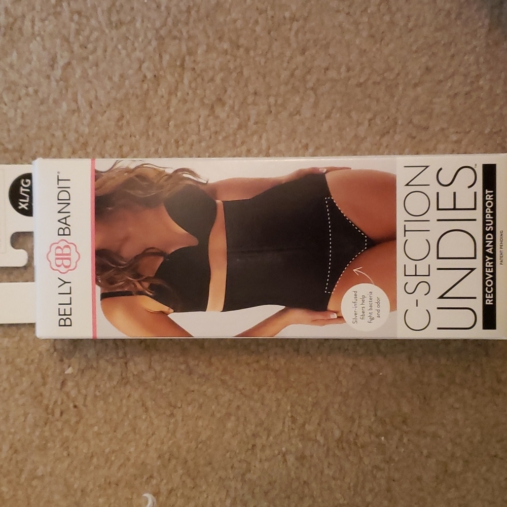 *NEW* Belly Bandit c-section undies. Black, size XL.